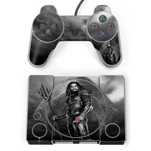 The Justice League (2017) Aquaman Poster PlayStation Classic Bundle Skin